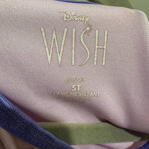 Disney WISH Fantasy Gown Asha & Star Fantasy Nightgown Tulle Princess Girls 5T - Picture 8 of 9